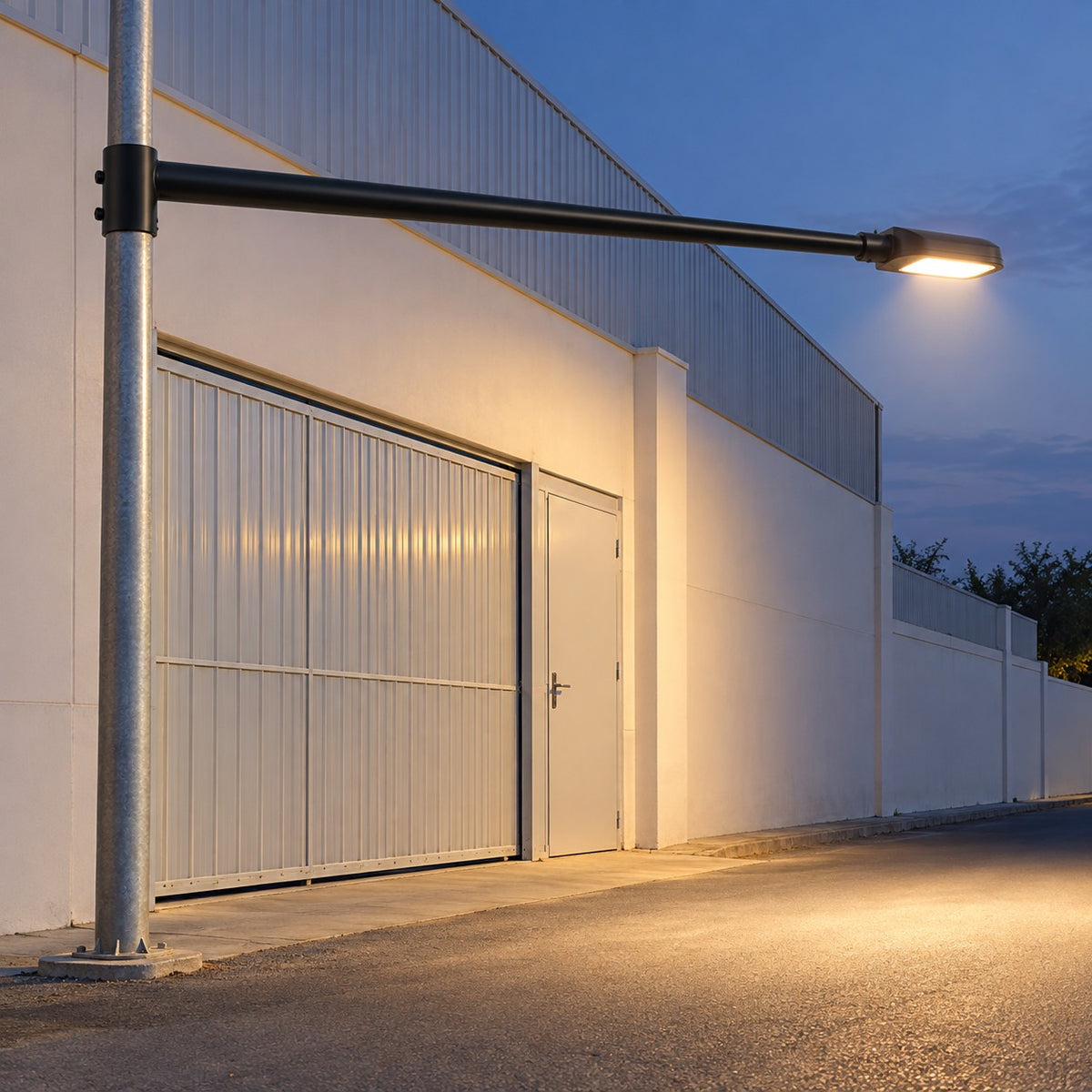 Outdoor Light Poles, Mounting Arms And Street Light Sets - Single Arm For Section Pole