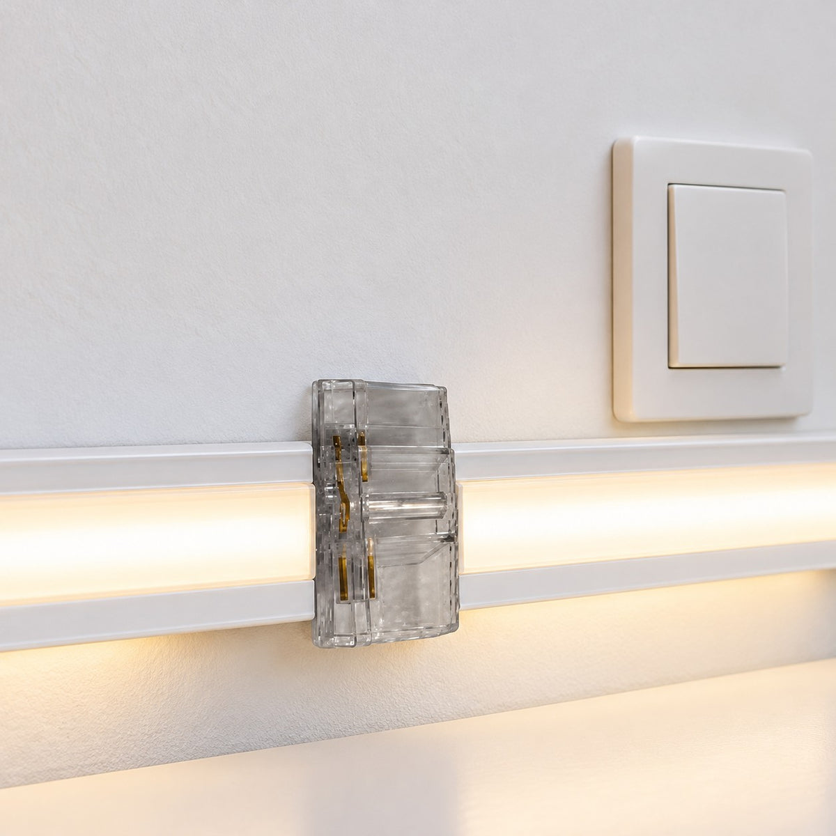 Geometric Display LED Profile Lighting System - 180 Connector For Display Profile