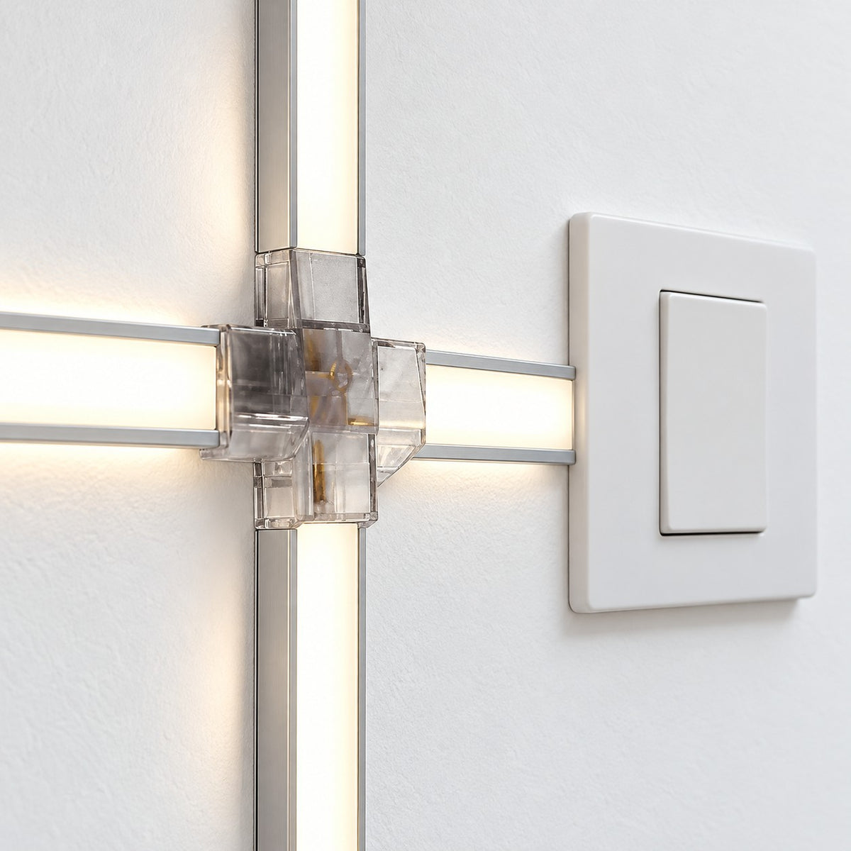Geometric Display LED Profile Lighting System - Plus Connector For Display Profile