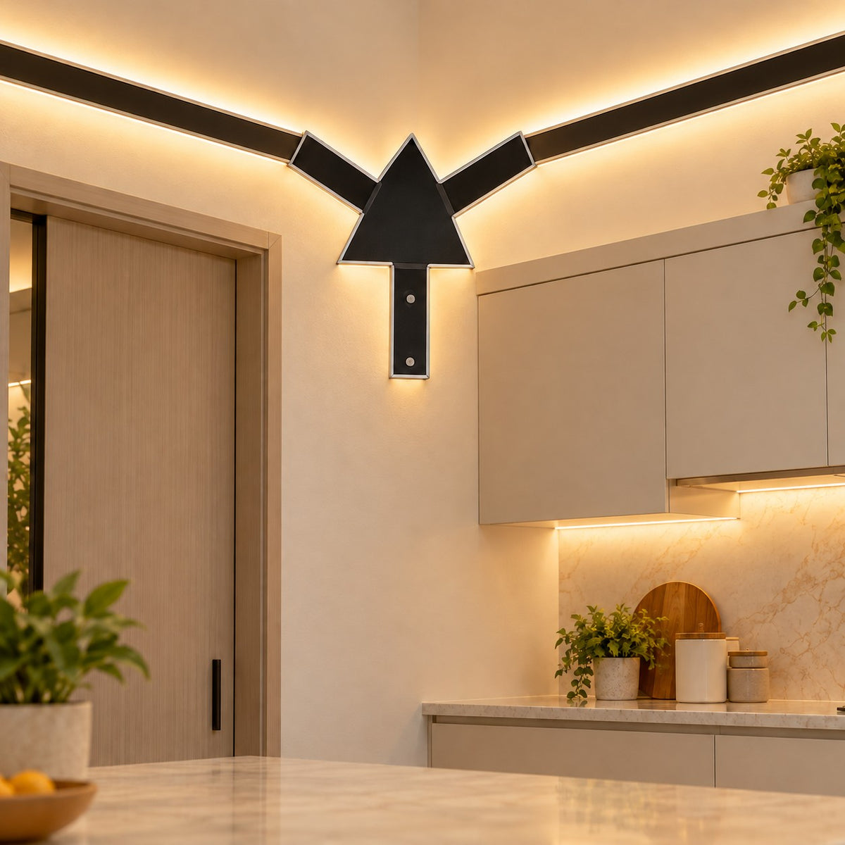 Prefab Modular LED Profile Lighting System - Y Connector For 70mm
