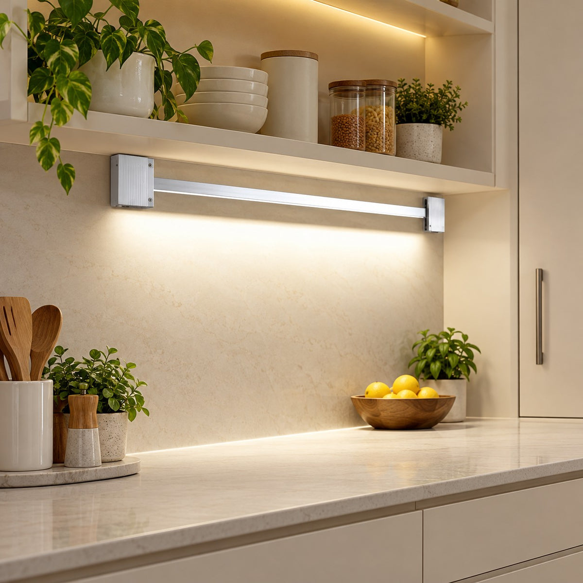 Prefab Modular LED Profile Lighting System - 200mm Wall Pre Fab Fixing Clamp