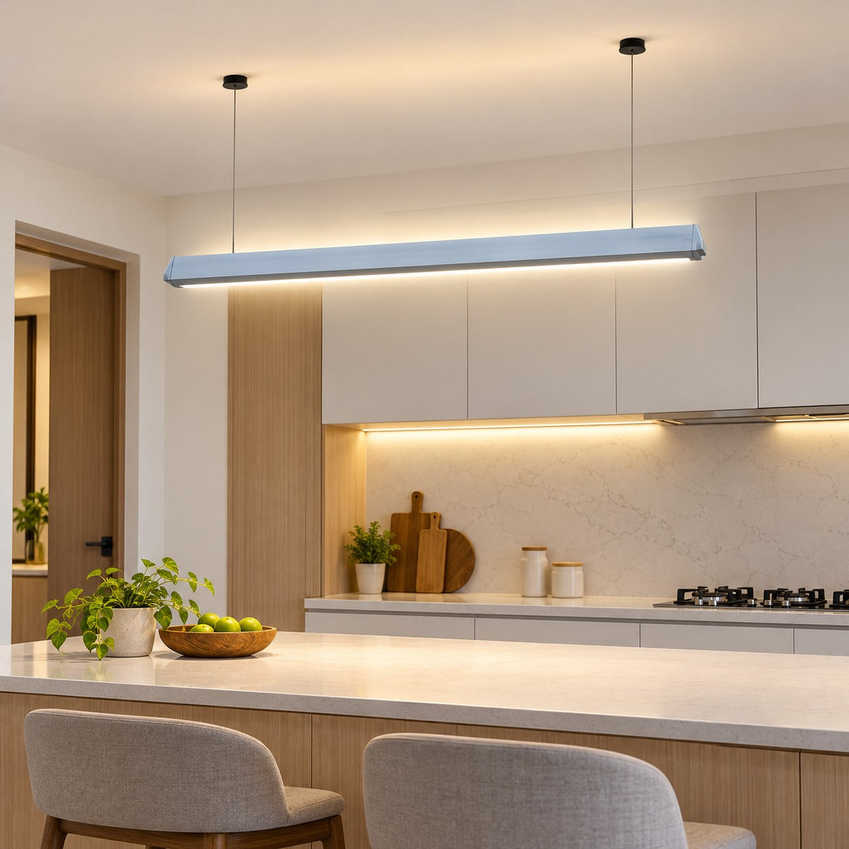Prefab Modular LED Profile Lighting System - 48W Uplighter & Downlighter Linear Eco