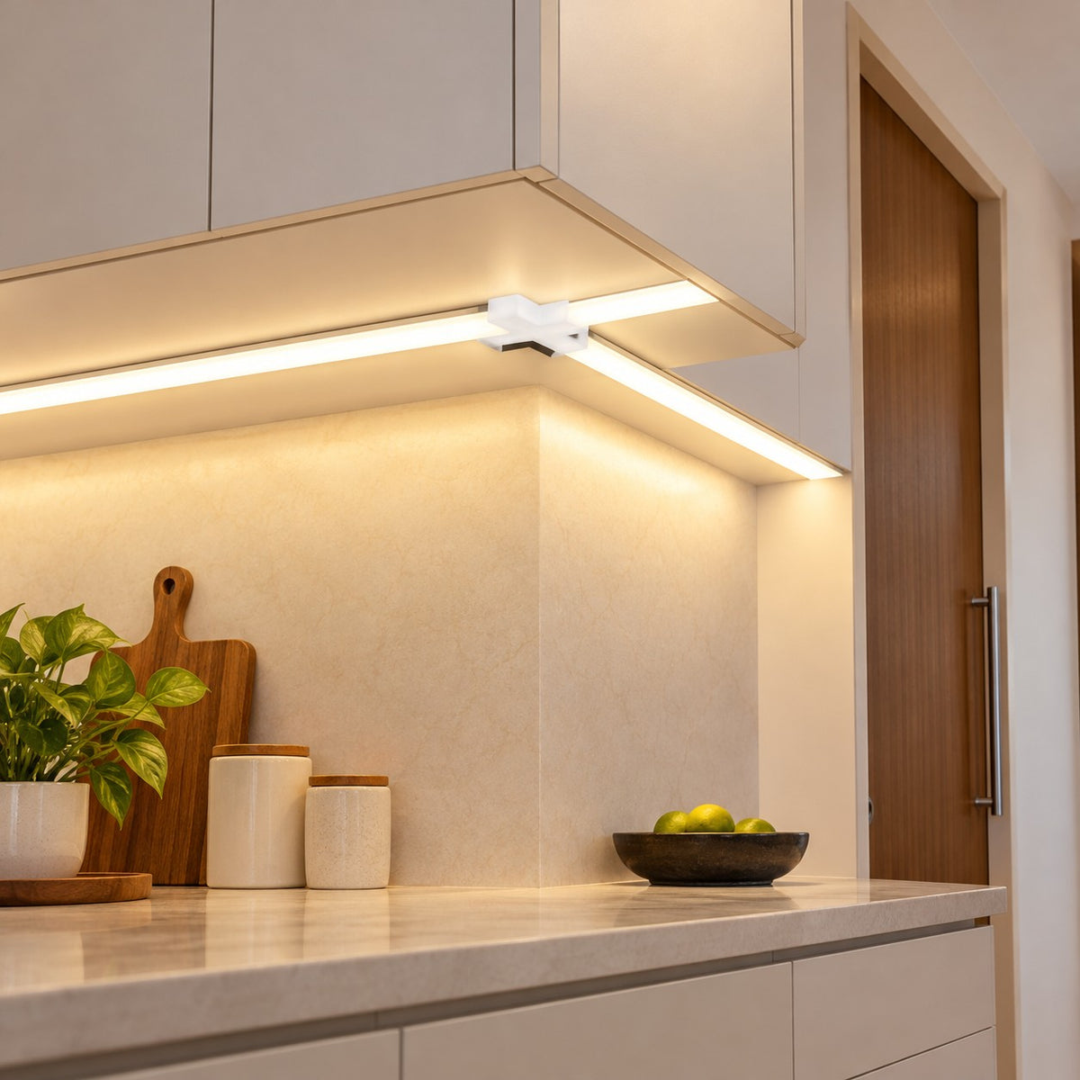 Seamless Modular LED Profile Lighting System - 10.5W Seamless Profile Cross Connector