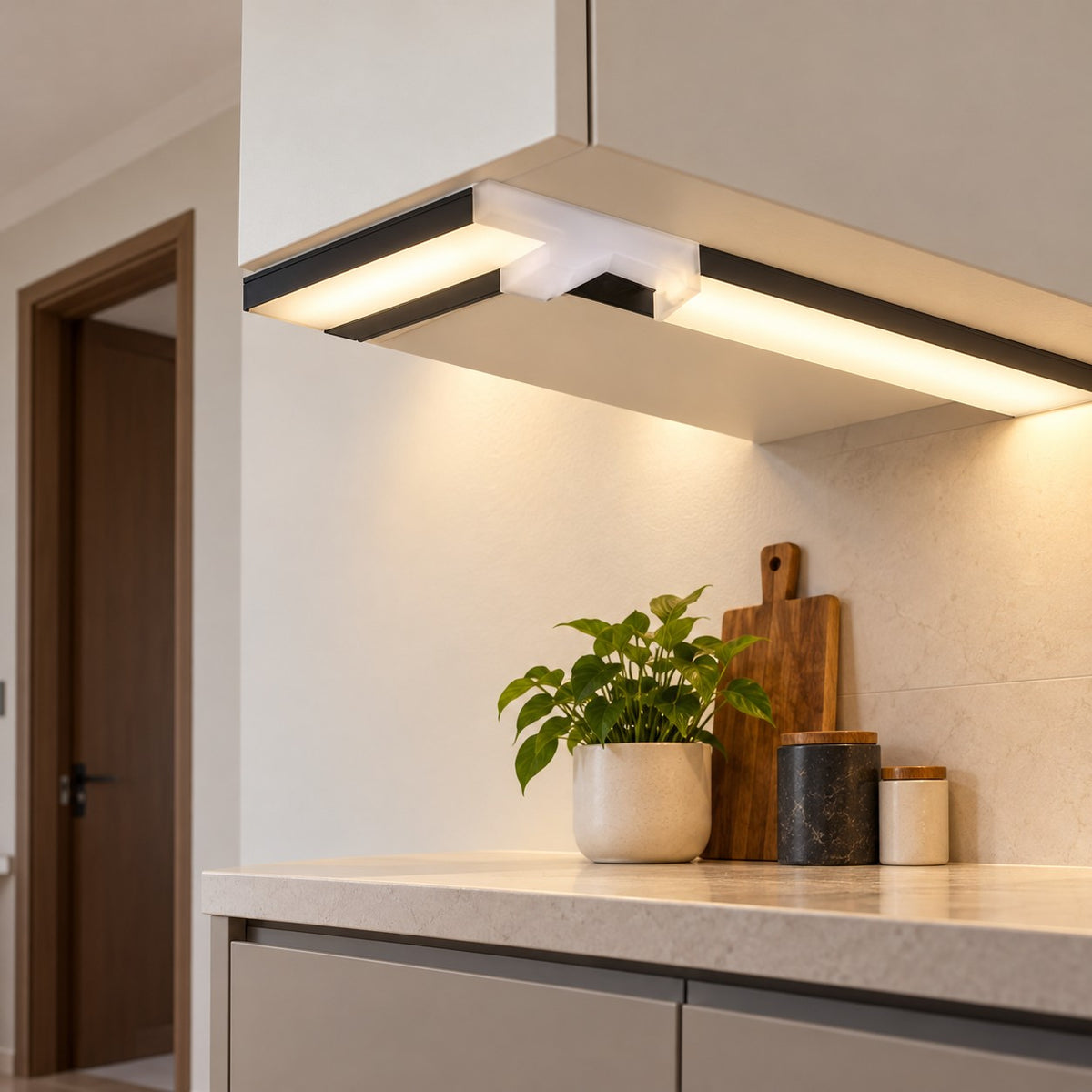 Seamless Modular LED Profile Lighting System - 8.5W Seamless Profile T Connector