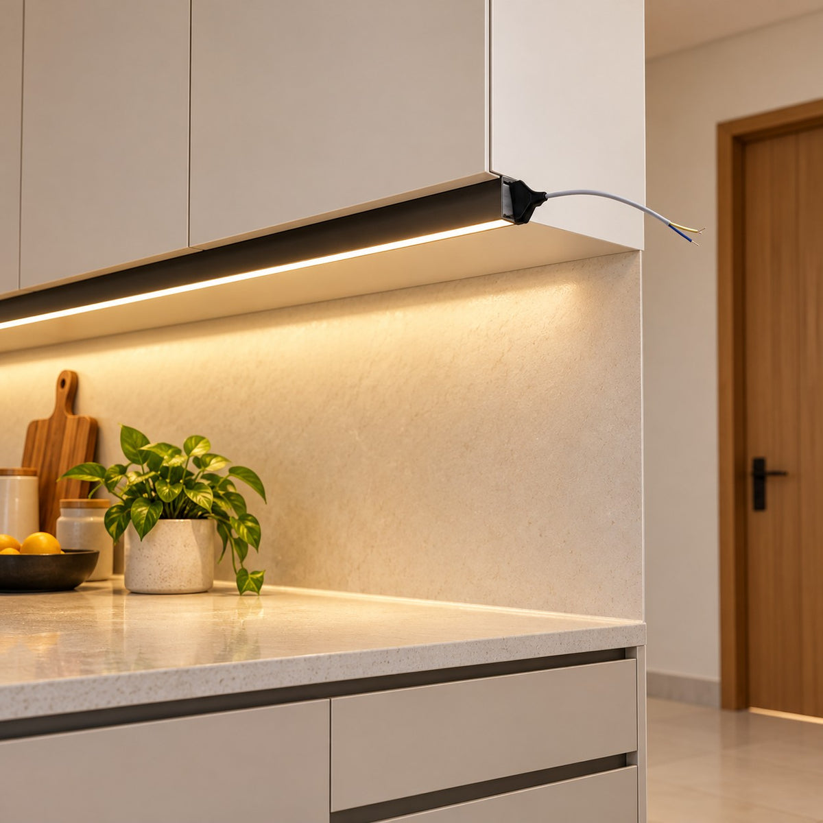 Seamless Modular LED Profile Lighting System - Power Cable For Seamless Profile