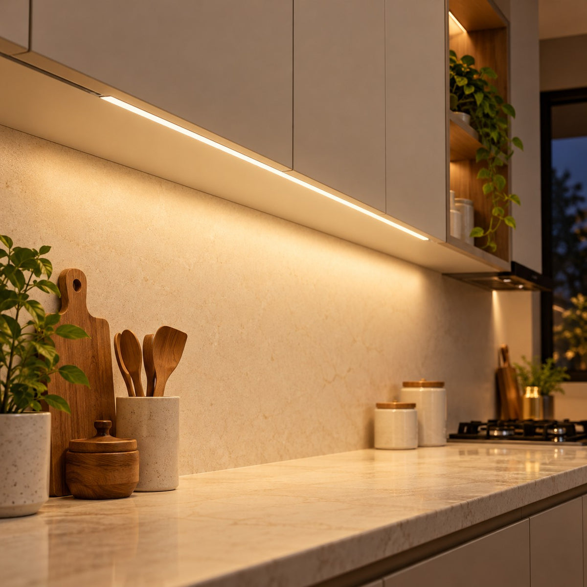 Flexible Silicon Profiles And Matching Accessories - 10x10mm Recessed
