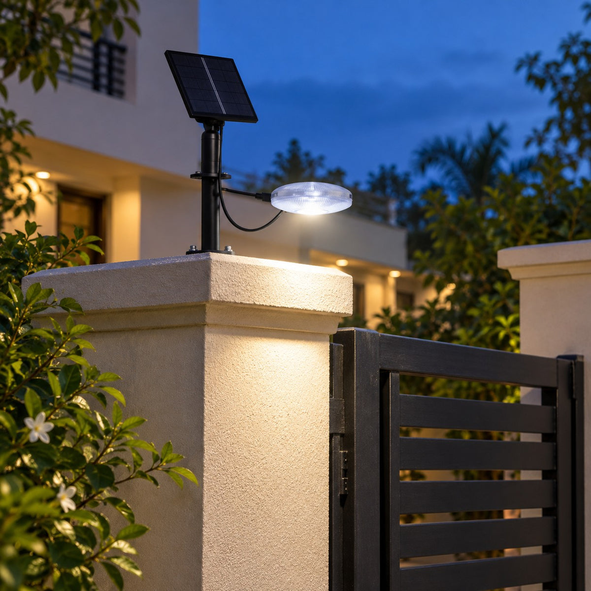 Solar LED Wall And Gate Lights - 5Mtr Strip Roll With Solar Panel Set