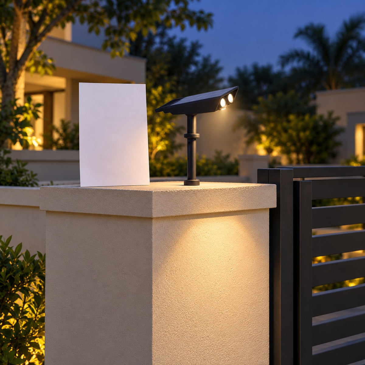 Solar LED Wall And Gate Lights - 8W Solar Spike Et Light