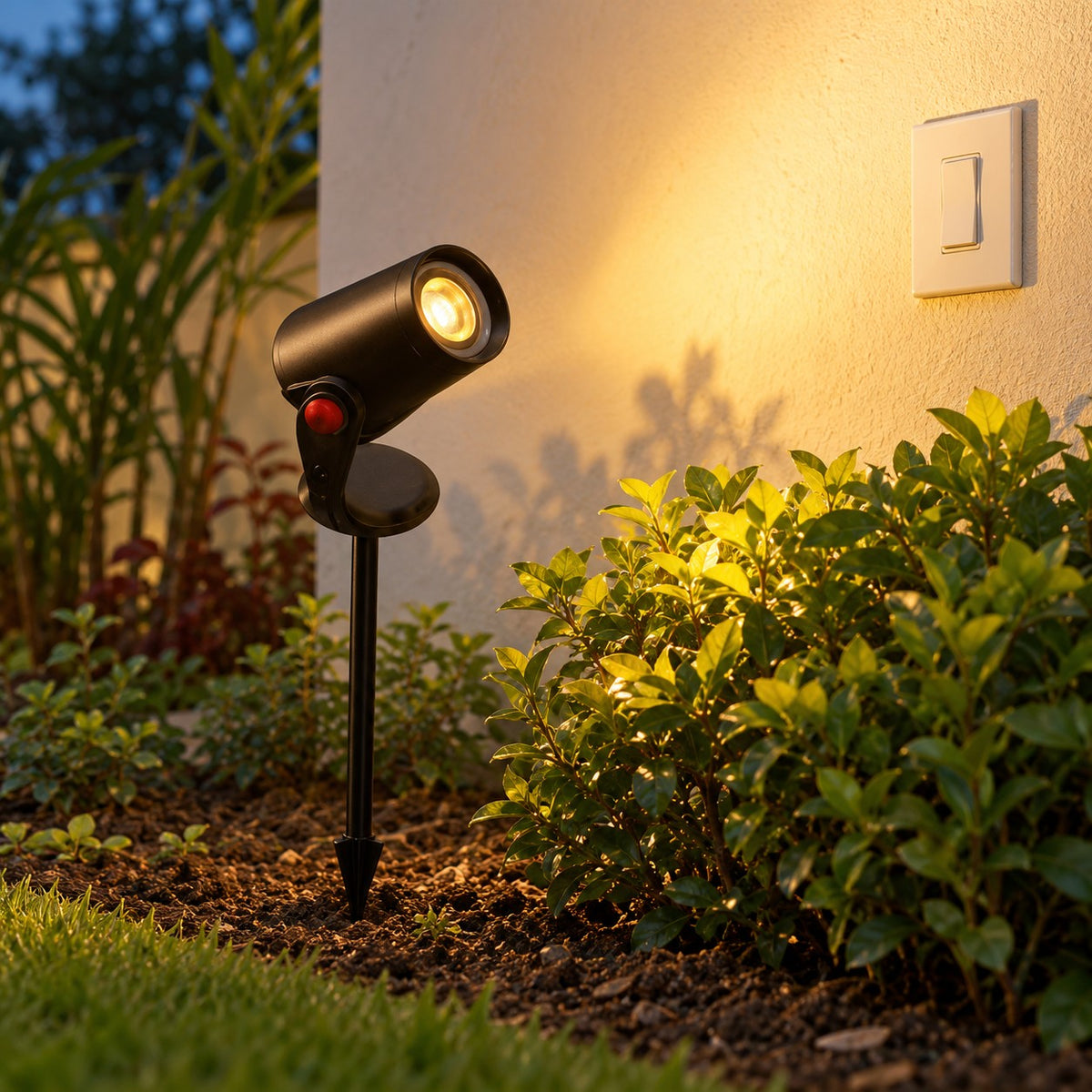 Mains And Solar Garden LED Spike Lights - 5W Bolt Garden Spike, 10W Bolt Garden Spike