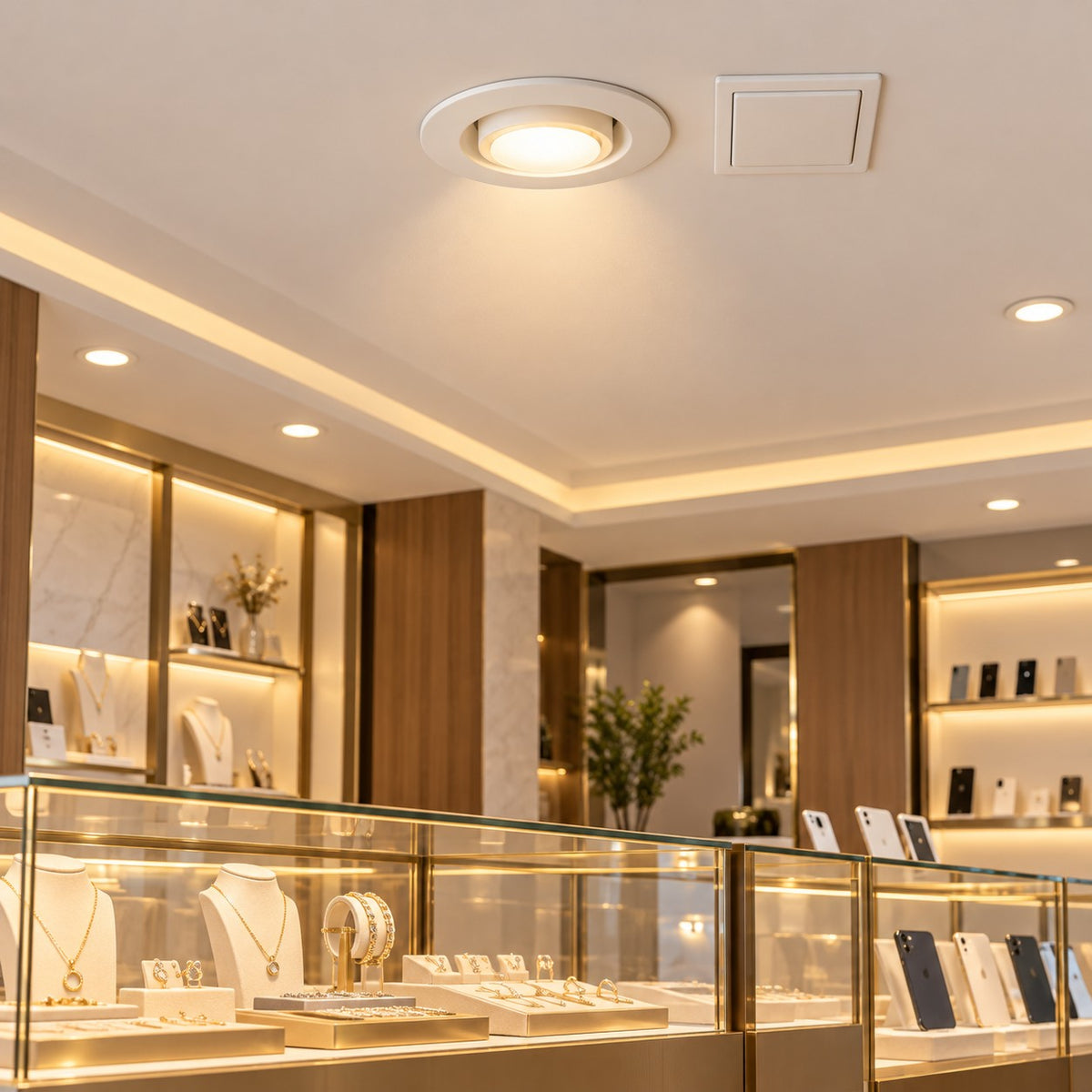 Recessed LED Spot Lights / Higher Power And Other Models - 7+7+7W Cromta Fixture / Design 1, 7+7+7W Cromta Fixture / Design 2