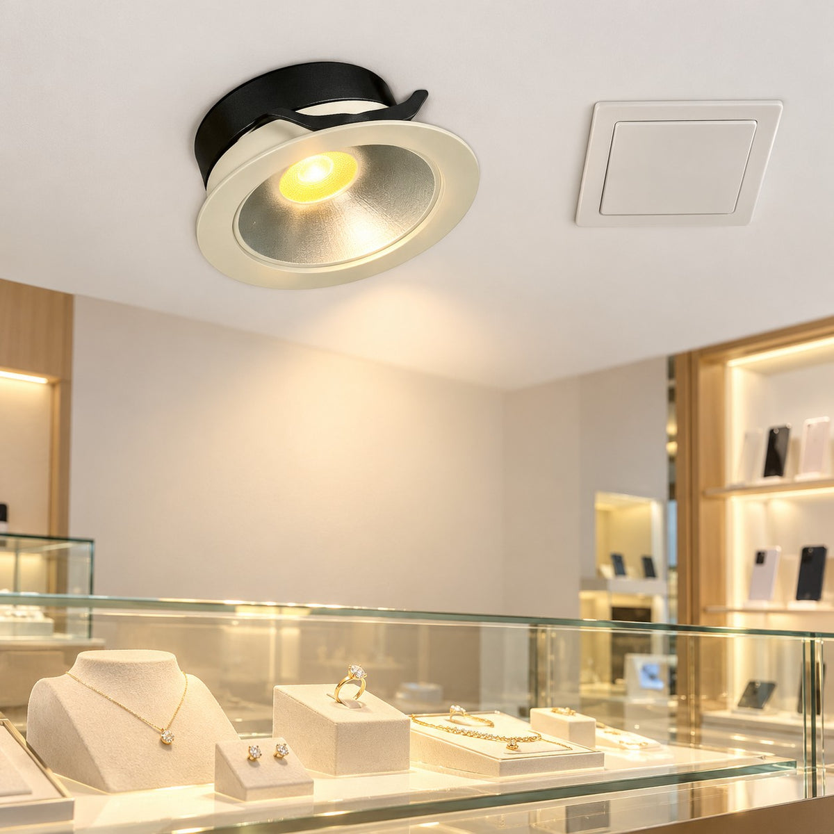 Recessed LED Spot Lights / Higher Power And Other Models - 10W COB Mini Down Lighter Plastic, 15W COB Mini Down Lighter Plastic