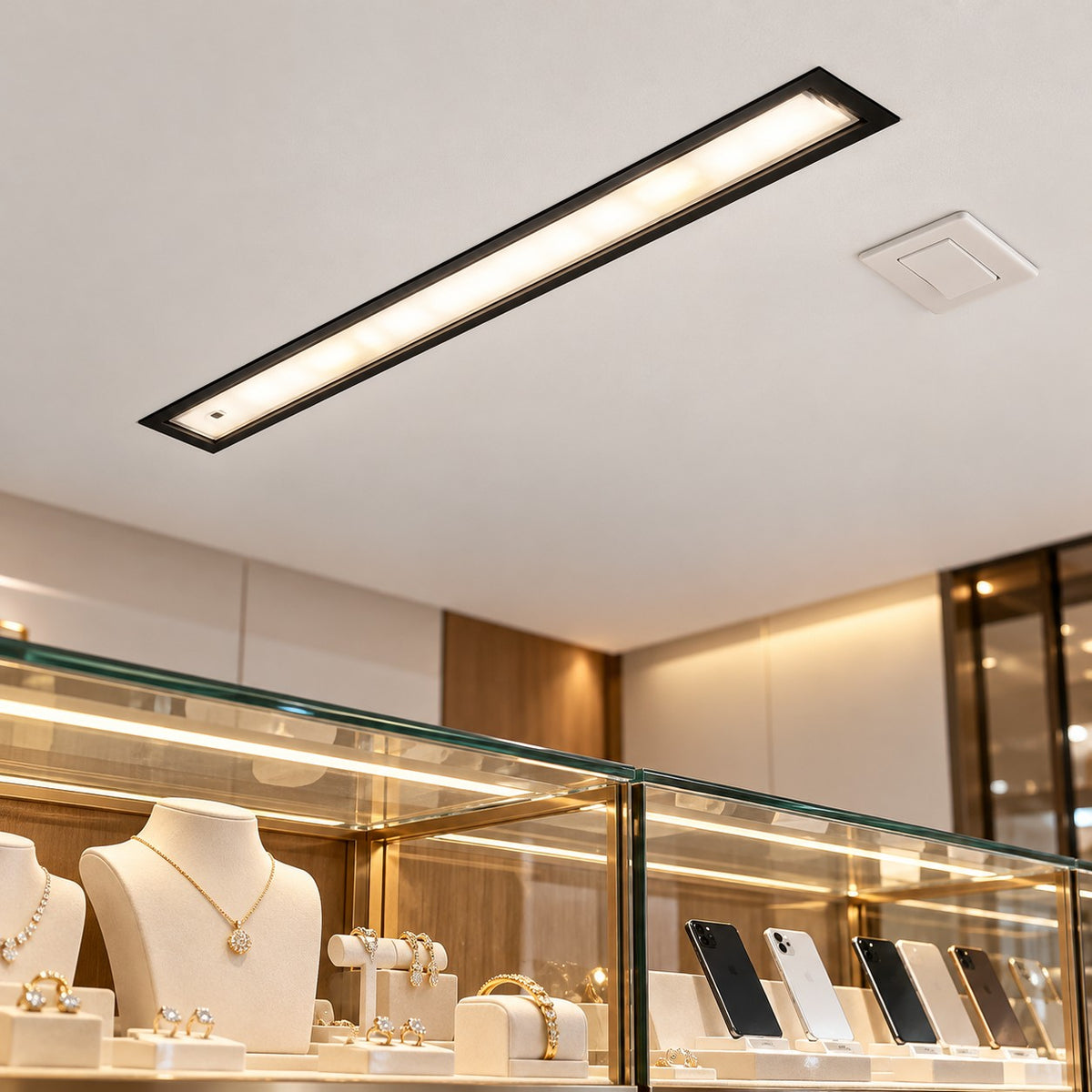 Recessed LED Spot Lights / Higher Power And Other Models - Cake Fixture 30 LED With Mounting Plate