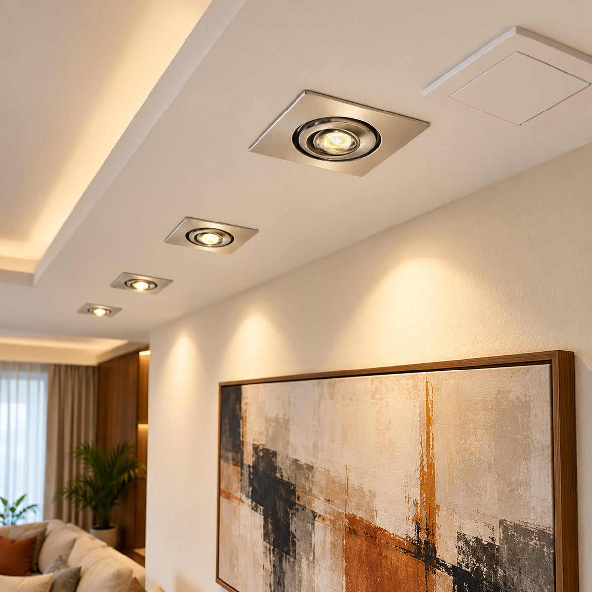 Recessed LED Spot Lights And Downlights – Up To 5W - 1W SS Square