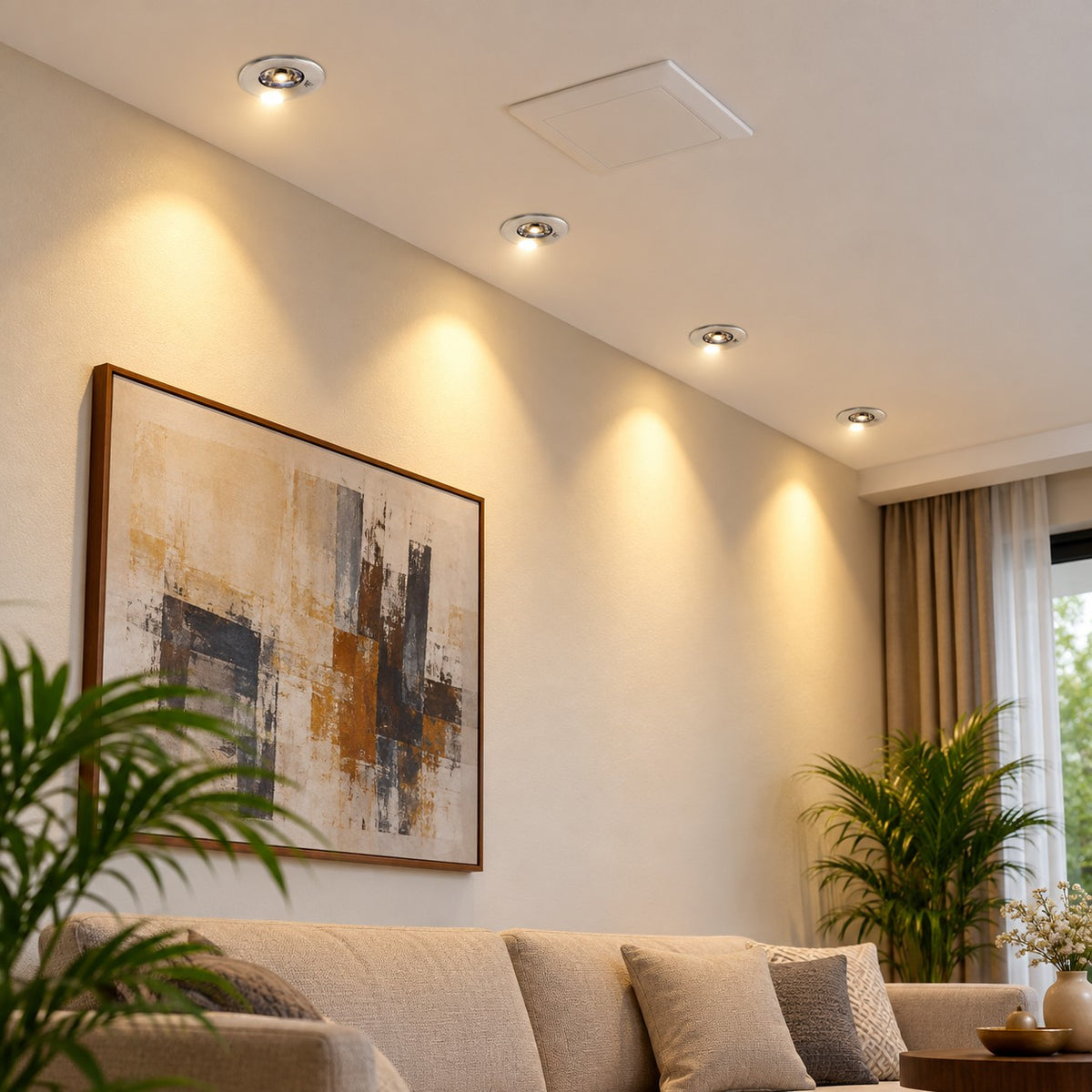 Recessed LED Spot Lights And Downlights – Up To 5W - 1W Mini Round Down Lighter, 1W Finish Round Lamp
