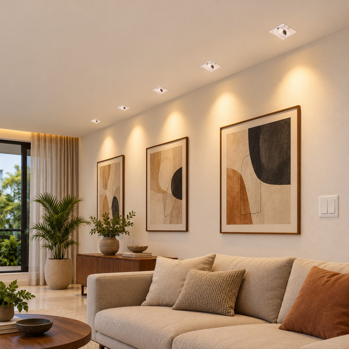 Recessed LED Spot Lights And Downlights – Up To 5W - 1W Square Down Lighter