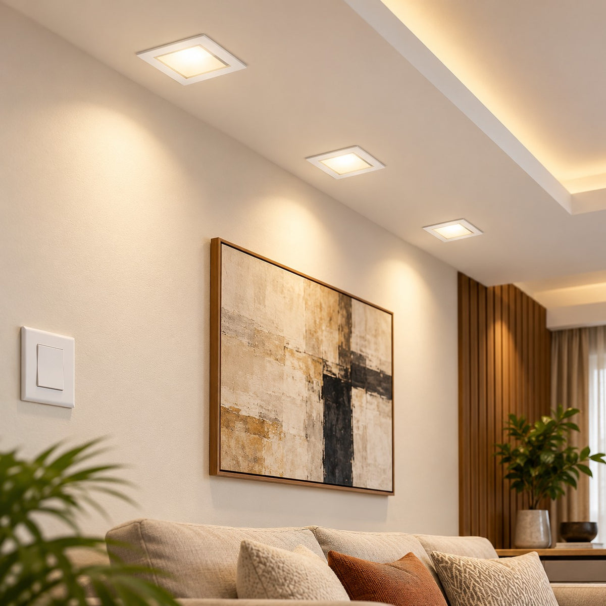 Recessed LED Spot Lights And Downlights – Up To 5W - 3W Mini Spot Square Down Lighter