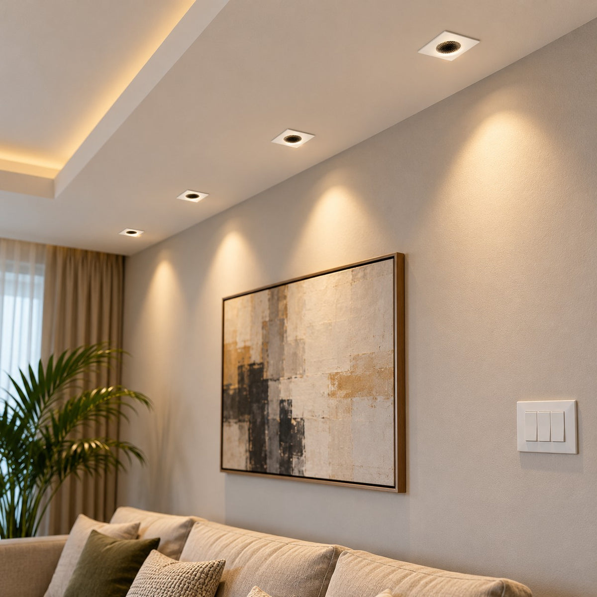Recessed LED Spot Lights And Downlights – Up To 5W - 2W Hi Power Mini Spot Square