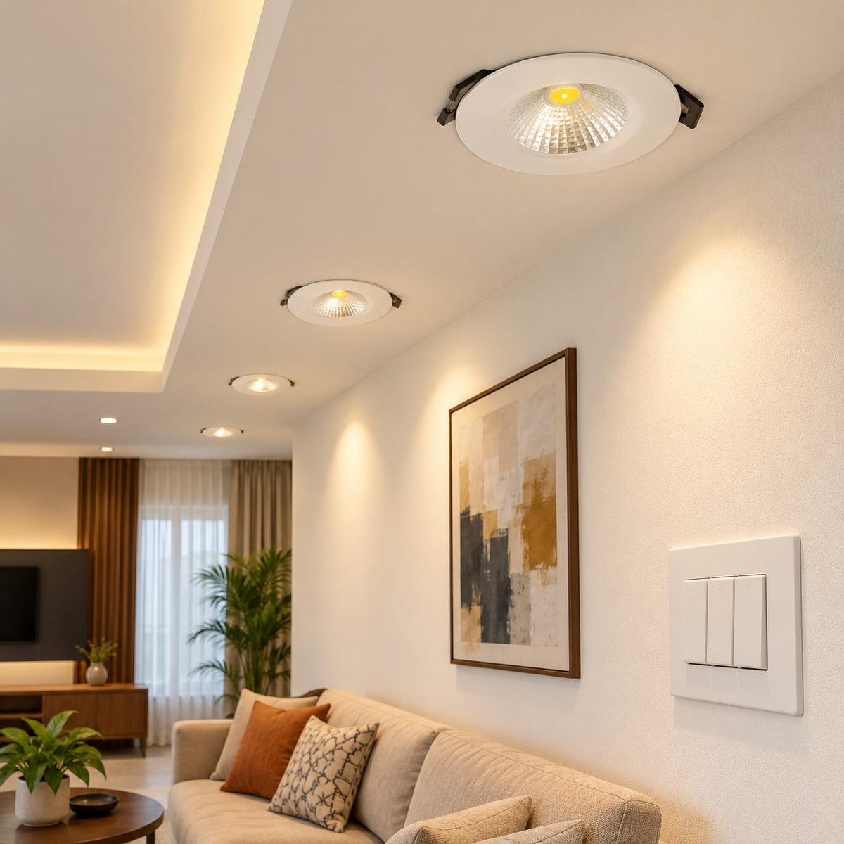 Recessed LED Spot Lights And Downlights – Up To 5W - 5W Round Bubble Downlighter