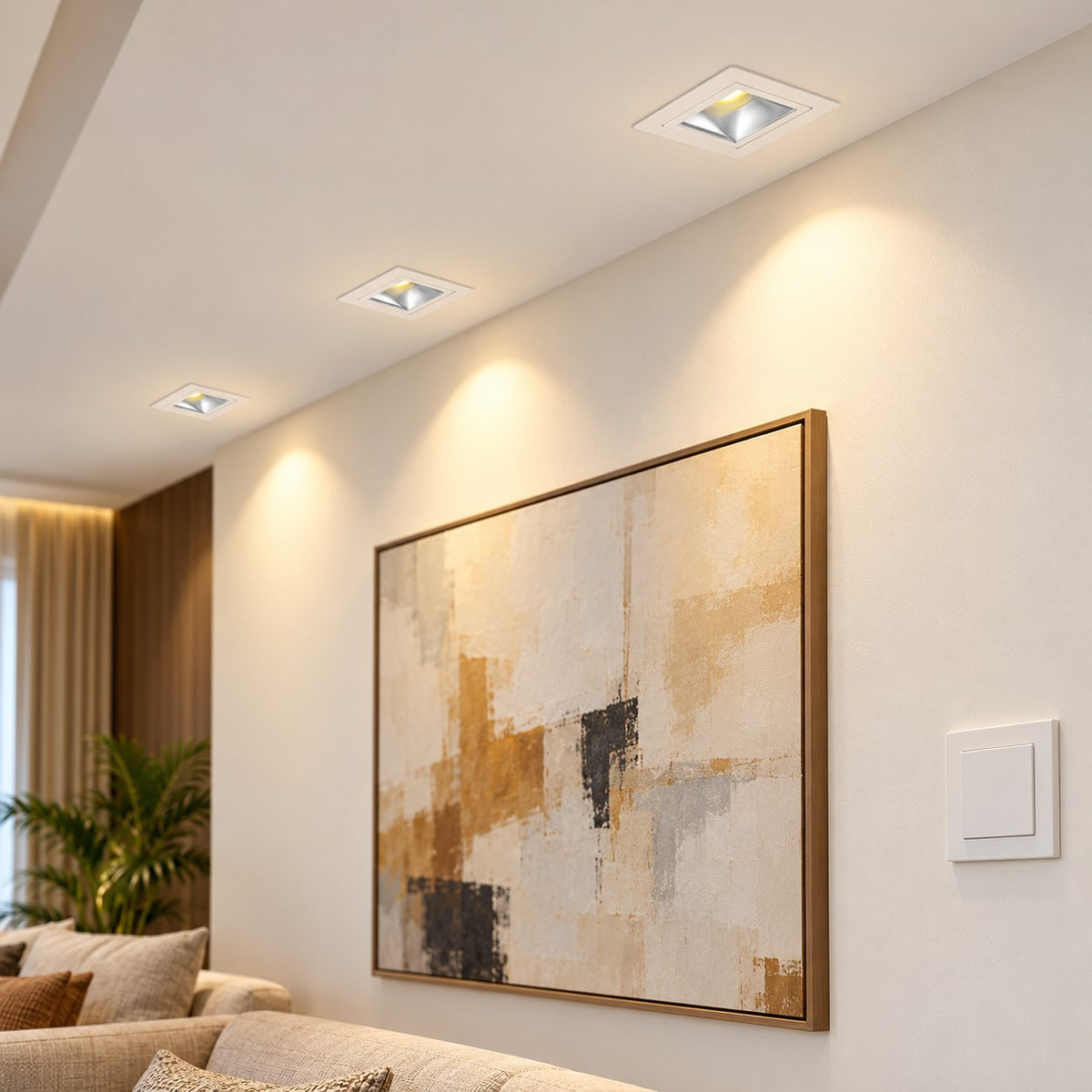 Recessed LED Spot Lights And Downlights – Up To 5W - 5W COB Square Zo Om Out