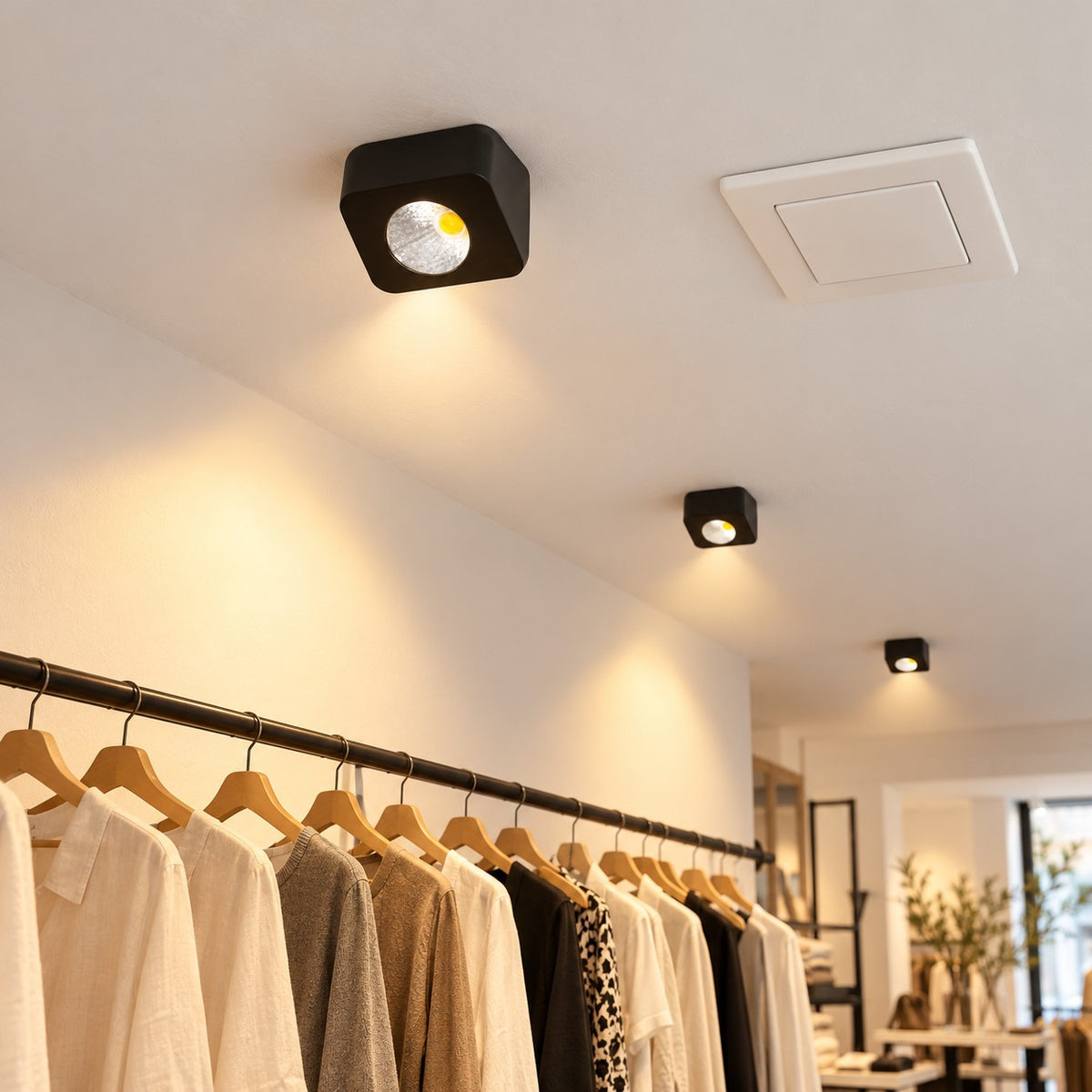 LED Surface Spot Lights - 3W Mini Square Surface Spot