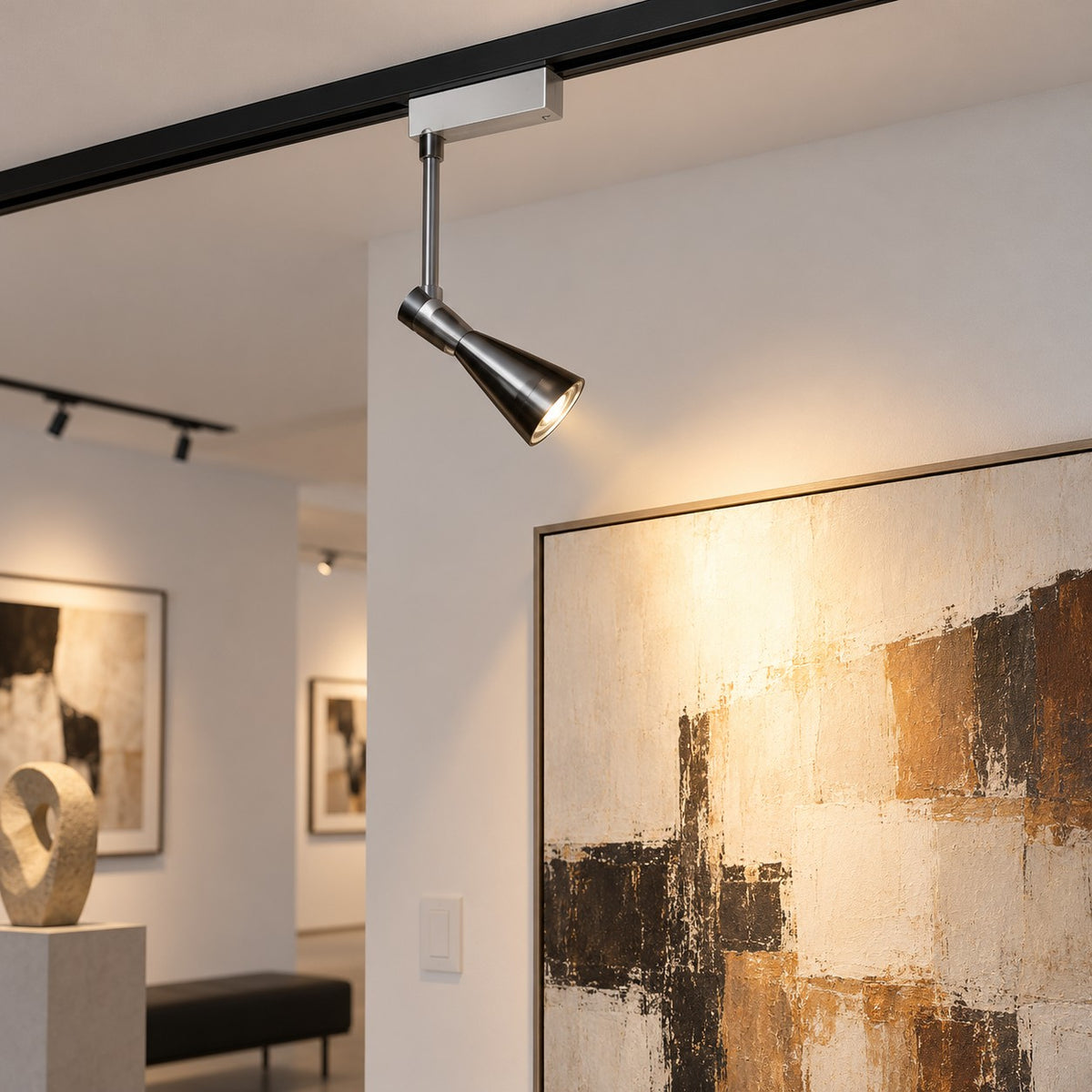 Adjustable LED Track Lights, Rails / Additional Designs - Track Light - Satin