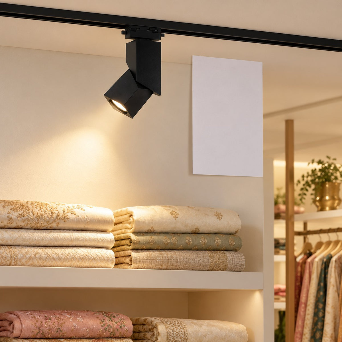 Adjustable LED Track Lights, Rails And Connectors - 12W Linx Square Track