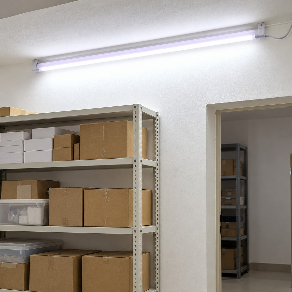 Indoor And Waterproof LED Tubes And Battens - 7W Tube With Fixture Side Cord, 14W Tube With Fixture Side Cord