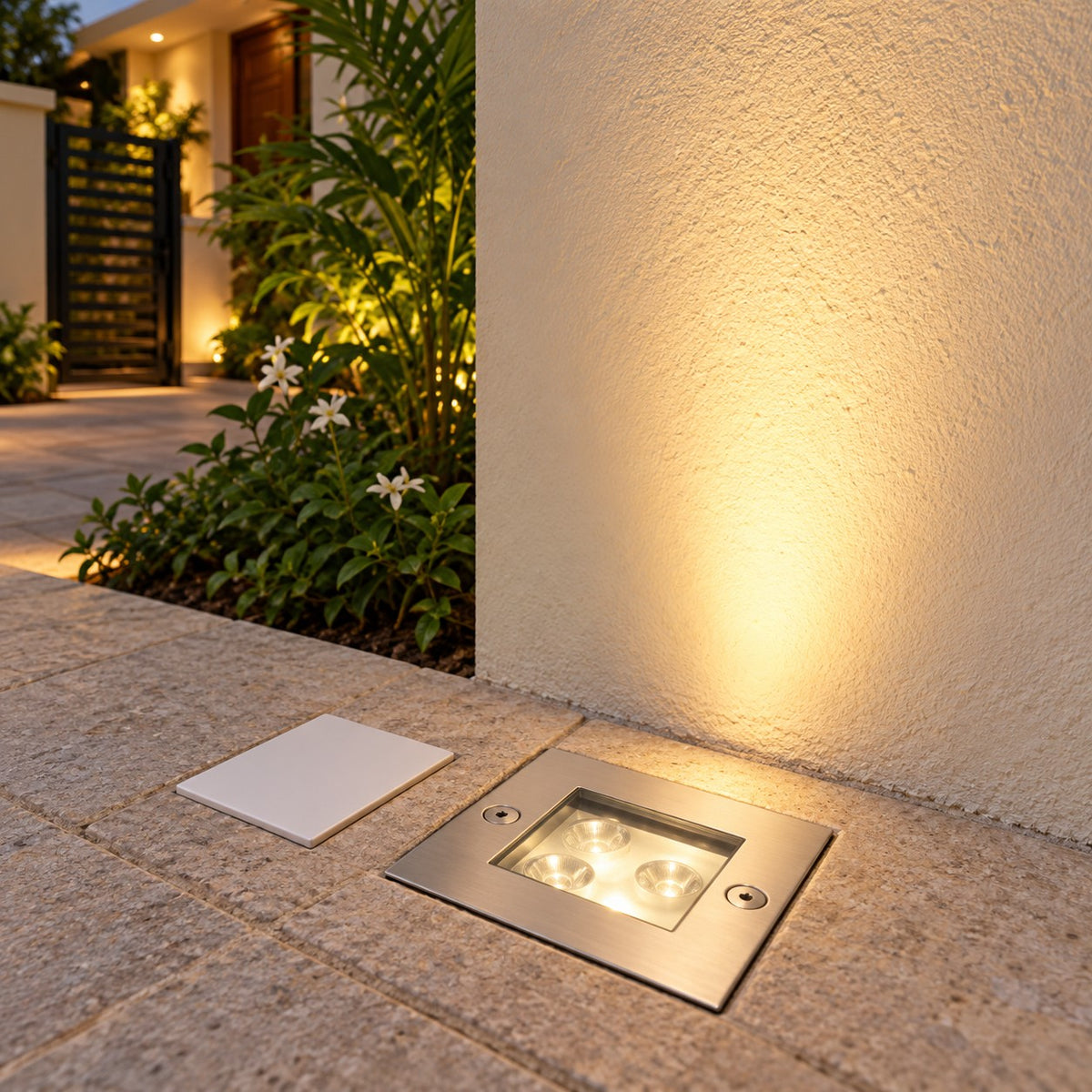 LED Underground And Ground Burial Lights - 3x1W Under Ground Square
