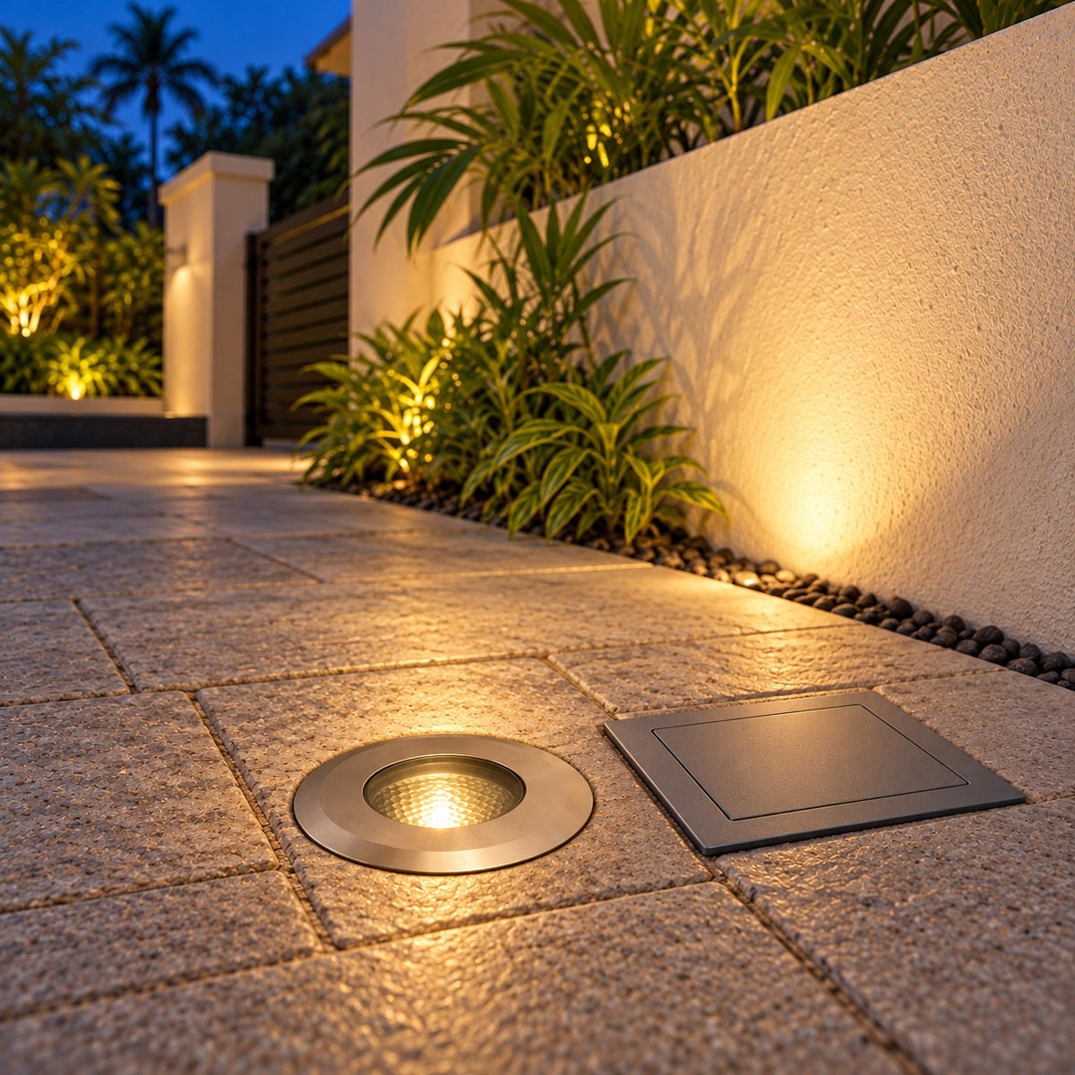 LED Underground And Ground Burial Lights - 1W In Ground Eco Fixture Round, 3W In Ground Eco Fixture Round, 7W COB Underground Eco Fixture Round