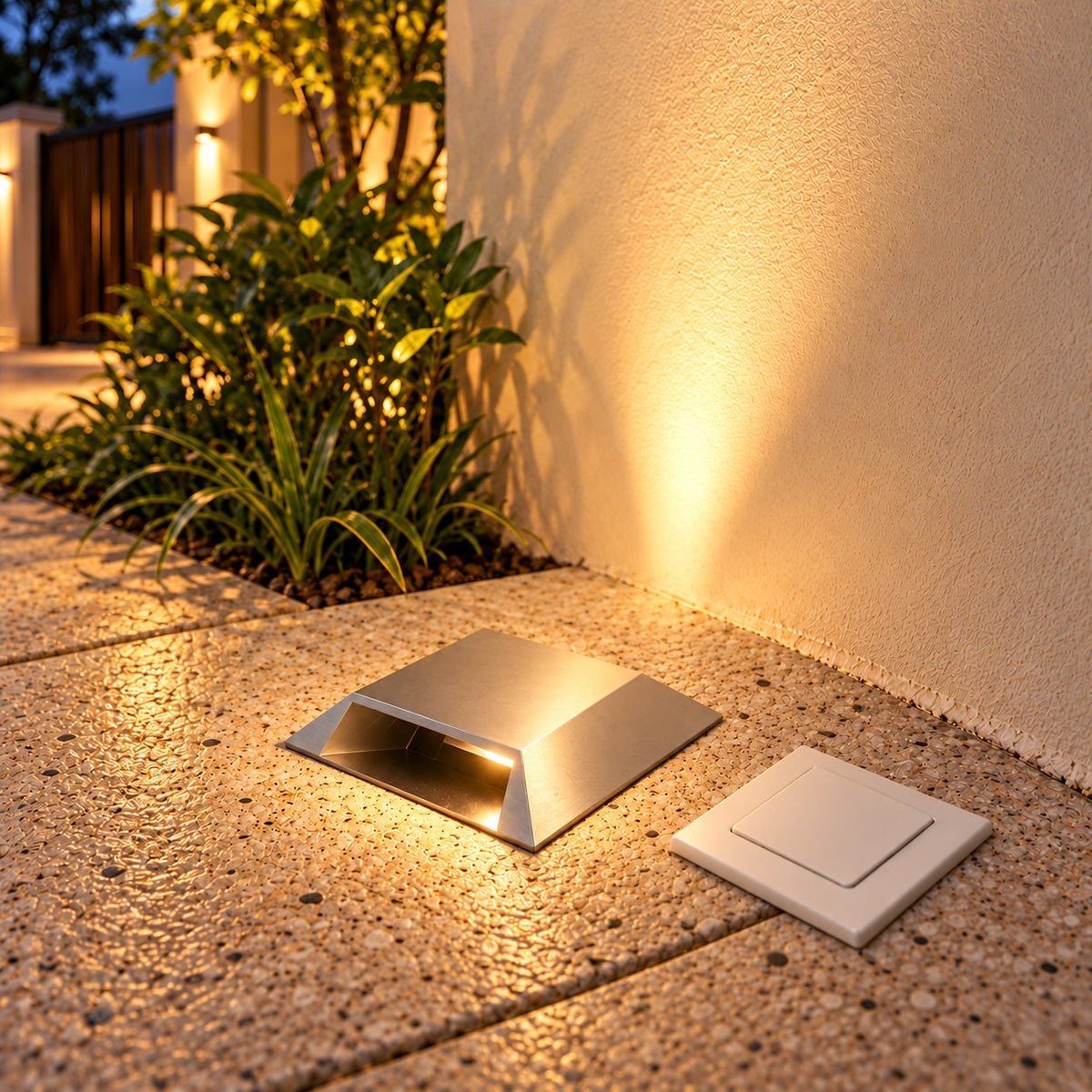 LED Underground And Ground Burial Lights - 3W 4Way In Ground Multidirectional