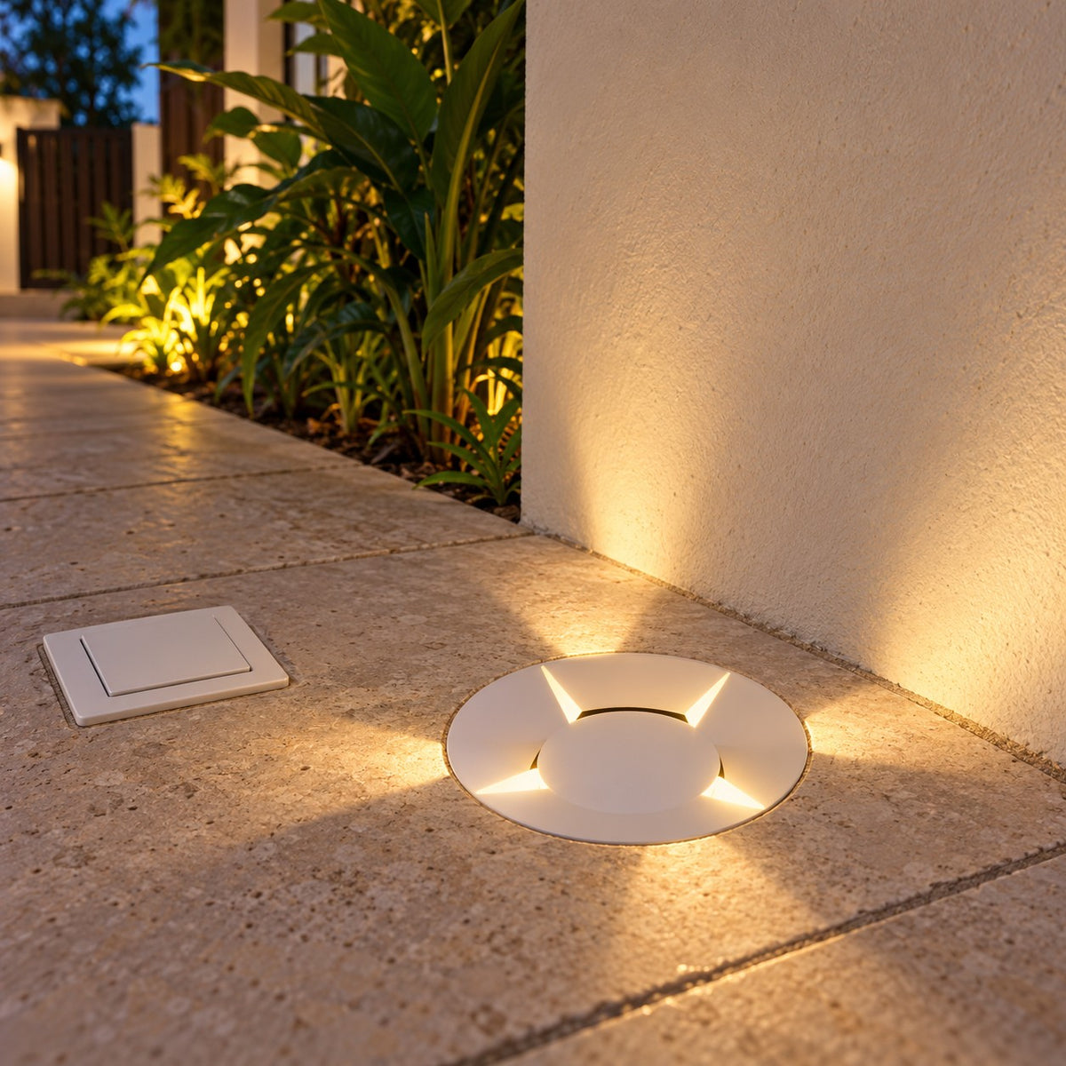 LED Underground And Ground Burial Lights - 1W Inground 4Way Super Eco