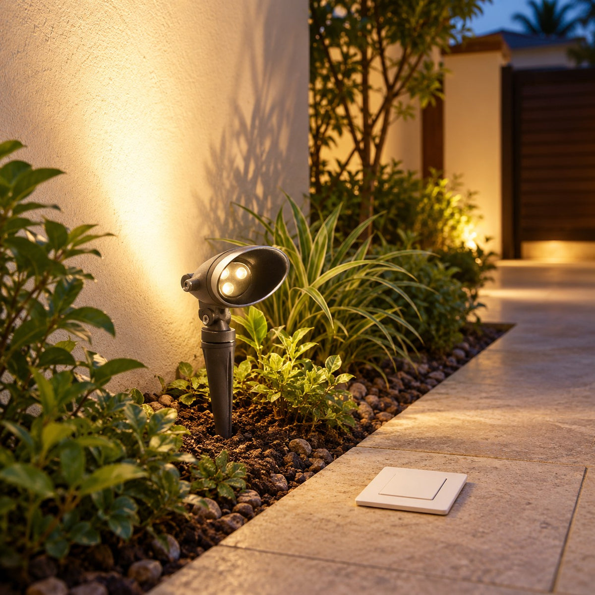 LED Underground And Ground Burial Lights - 3x1W Spike Fixture