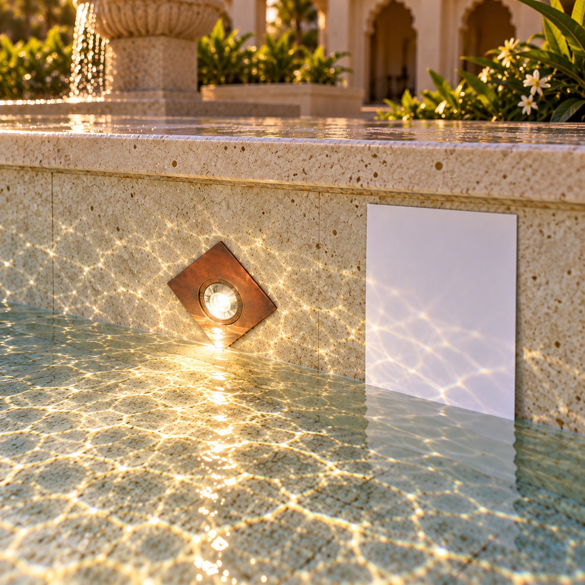 LED Underwater And Fountain Lights - 4W 12V Square Underground Under Water
