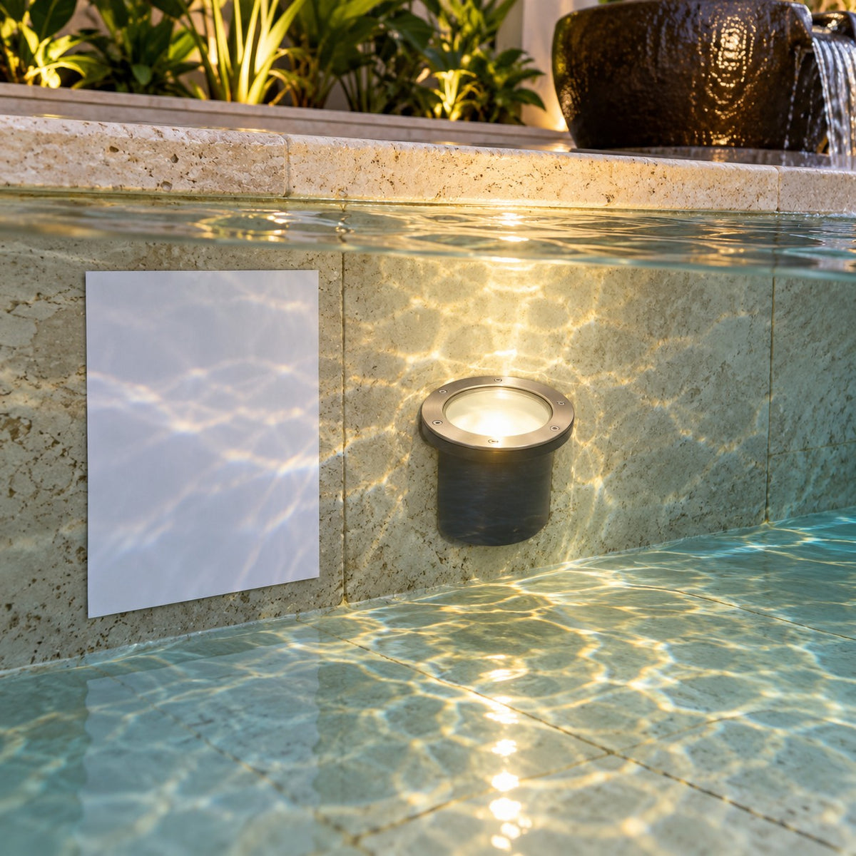 LED Underwater And Fountain Lights - Under Ground Water Proof With SS Rim