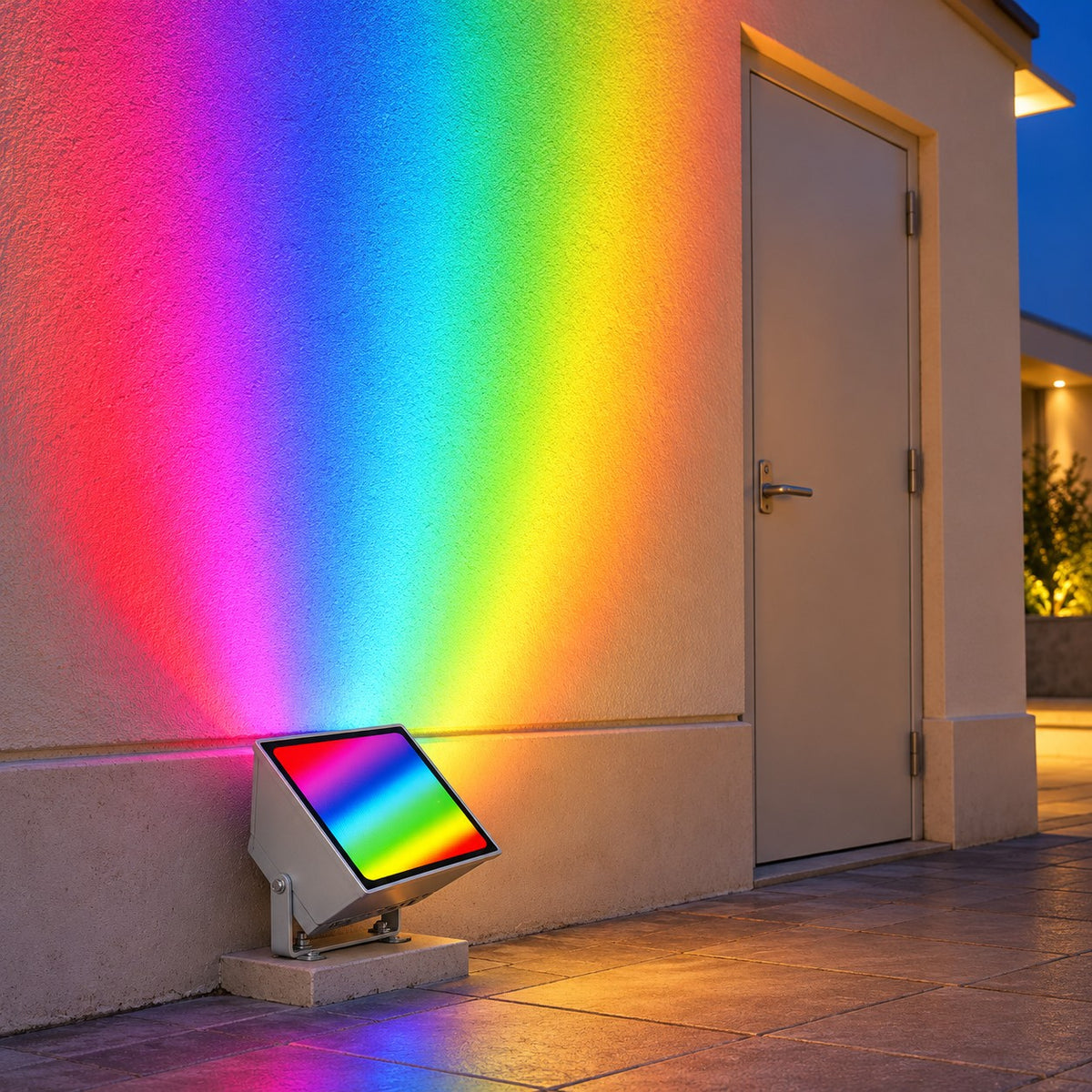 Outdoor LED Wallwasher And Beam Lights - 48W IP65 Outdoor Rainbow Wideangle Beam