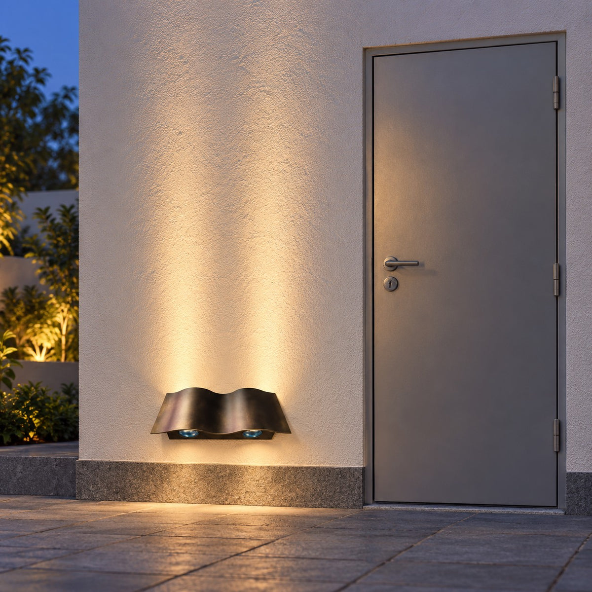Outdoor LED Wallwasher And Beam Lights - 4x3W Parasol Narrow Beam