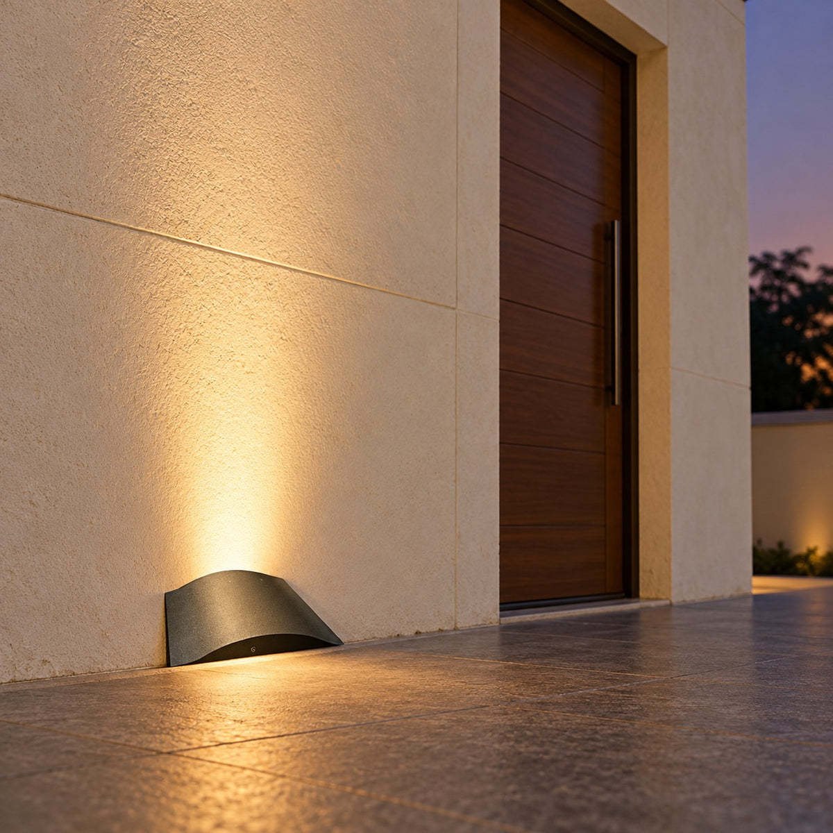 Outdoor LED Wallwasher And Beam Lights - 2x3W Parasol Narrow Beam