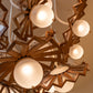 Sunburst Wood Fan Cluster Chandelier – A Statement Piece for Double-Height Lobbies