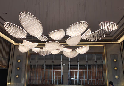 Floating Cocoon Cluster Chandelier – A Statement Piece for Grand Reception Lobbies