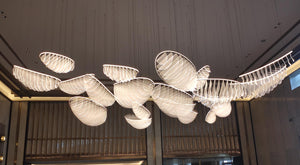 Floating Cocoon Cluster Chandelier – A Statement Piece for Grand Reception Lobbies