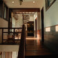 Interior corridor and staircase lighting at The Golden Meadows Resort