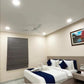 Guest room backlit headboard feature lighting at Park Oasis, Jaipur