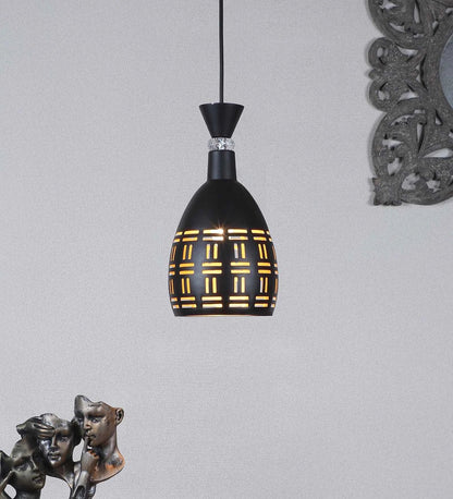 Shynith Black Iron Hanging Light  | E27 holder | without Bulb | 10424-1LP | Included Bulb | Eliante by Jainsons Lights