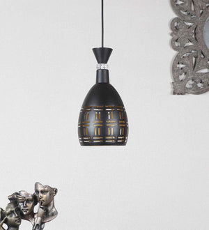 Shynith Black Iron Hanging Light  | E27 holder | without Bulb | 10424-1LP | Included Bulb | Eliante by Jainsons Lights