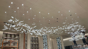 Drifting Leaf Cluster Chandelier – A Statement Piece for Grand Atrium Lobbies
