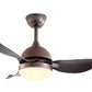 JS-LXR Modern AC 34" Ceiling Designer Fans with Light SLR0009-Oil Rubbed Bronze