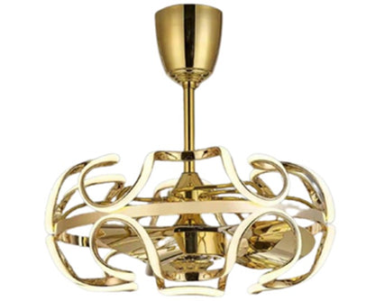 JS-LXR Modern BLDC 26” Ceiling Chandelier Fans SLR0022-Gold