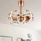 JS-LXR Modern BLDC 26” Ceiling Chandelier Fans SLR0023-Rose Gold