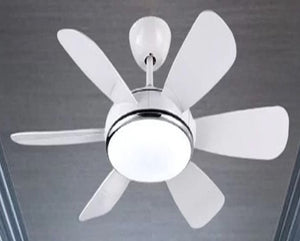 JS-LXR Modern BLDC 52” Ceiling Designer Fans with Light SLR0026-Full White