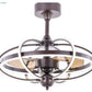 JS-LXR Modern BLDC 20" Ceiling Chandelier Fans SLR0049-Oil Rubbed Bronze